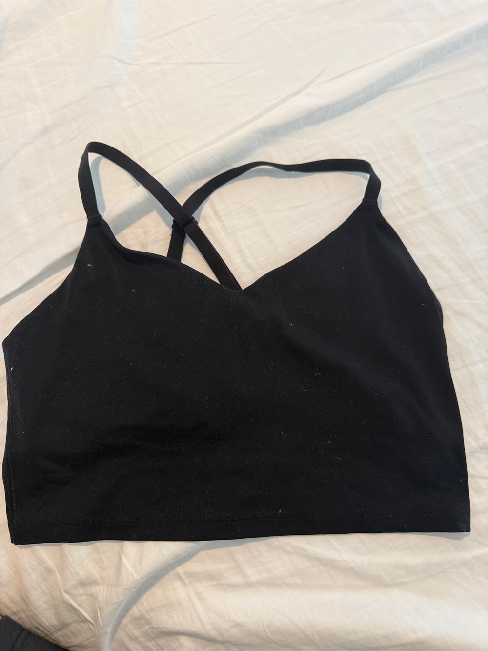 aerie Black Seamless Crossback Bralette